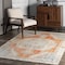 Nuloom Khloe Printed Snowflake Medallion Flatweave Area Rug 5ft 3in x 7ft 7in MKCL07A-508 - alternate 1